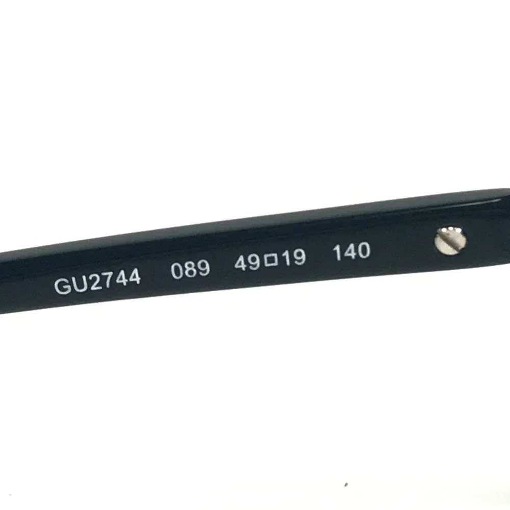 Guess Eyeglasses Frames GU2744 089 Black Blue Silver Silver Round 49-19-140